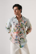 Coastal Canvas Watercolor Shirt