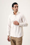 Ecru Solid Shirt