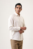Ecru Solid Shirt