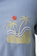 Blue Mirage Embroidered Shirt