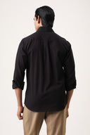 Palm Noir Embroidered Shirt