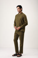 Olive Drift Comfort Co-ord Set