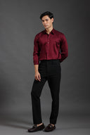 Crimson Dynasty Silken Fluid
Shirt