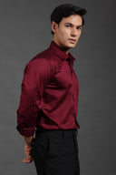 Crimson Dynasty Silken Fluid
Shirt