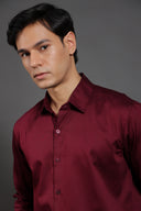 Crimson Dynasty Silken Fluid
Shirt