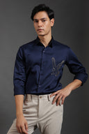 Wings of Precision Hand Embroidered Shirt