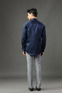 Empire Blue Satin Shirt