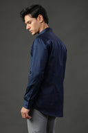 Empire Blue Satin Shirt