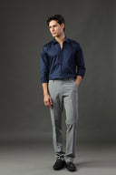 Empire Blue Satin Shirt