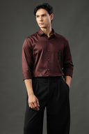 Serpent Noir Hand Embroidered Shirt