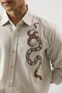Serpent Embroidered Trail Shirt