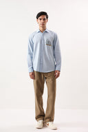 Coastal Calm Embroidered Shirt