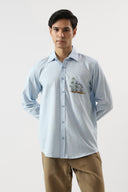 Coastal Calm Embroidered Shirt
