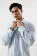 Coastal Calm Embroidered Shirt