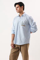 Coastal Calm Embroidered Shirt