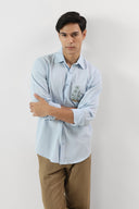 Coastal Calm Embroidered Shirt