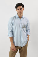 Coastal Calm Embroidered Shirt