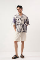 Paris Manuscript Oversized Shirt