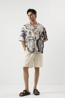 Paris Manuscript Oversized Shirt